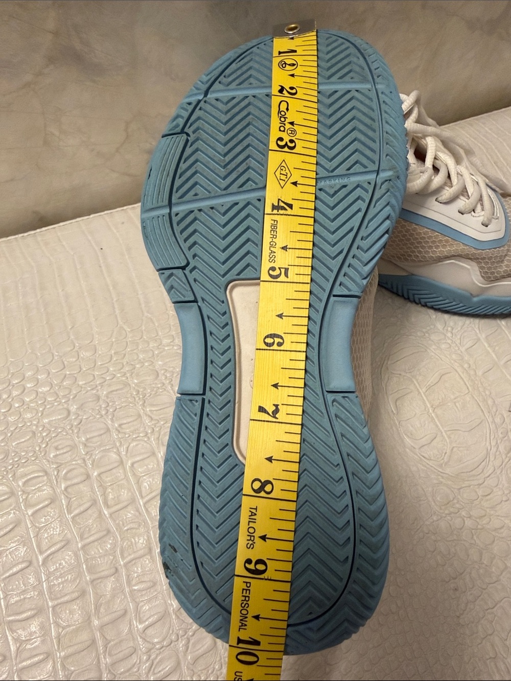 Wilson White & Light Blue Court Sneakers, tennis shoes Size 6,5 boys/girls/women - Picture 13 of 13